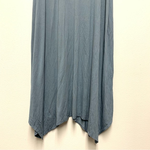 Eileen Fisher Viscose Jersey Calf-length Handkerchief Hem Tank Midi Dress Size S - Picture 4 of 12